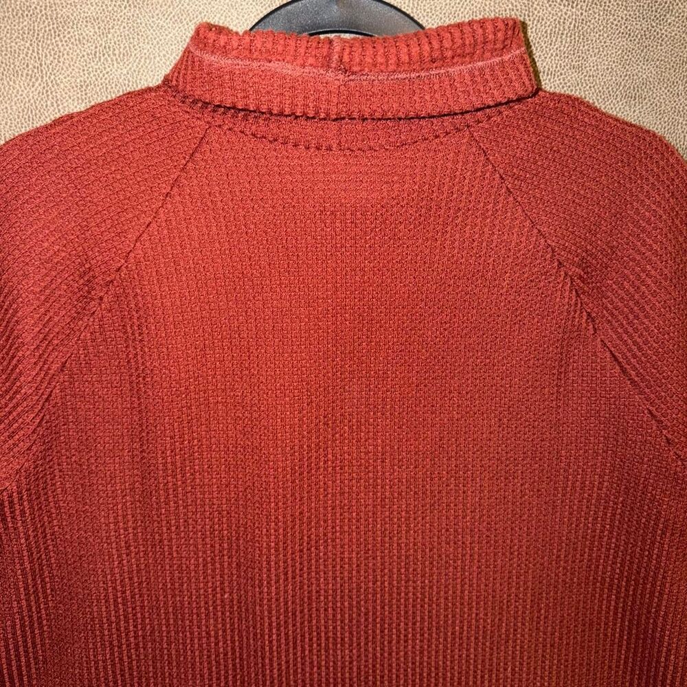 L.L. Bean Signature Waffle Knit Turtleneck Sweater - Picture 8 of 8